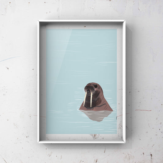 Oh Walrus. A nursery print